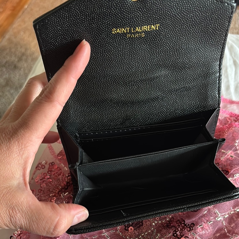 Black Quilted Leather Wallet - Picture 2 of 5